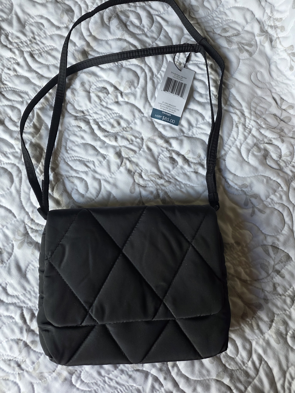 Vera Bradley Black Quilted Crossbody Bag